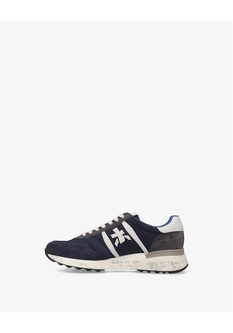 Premiata Lander 7204 mens sneakers in suede and nylon navy PREMIATA |  | LANDER VAR7204